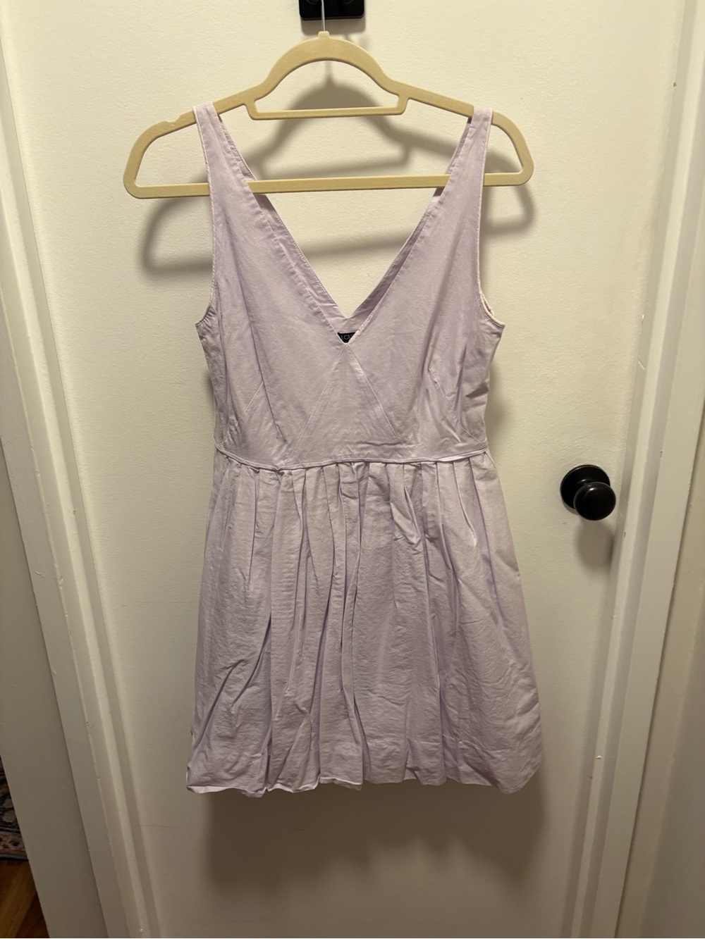 Sleeveless V-Neck Lavender Dress